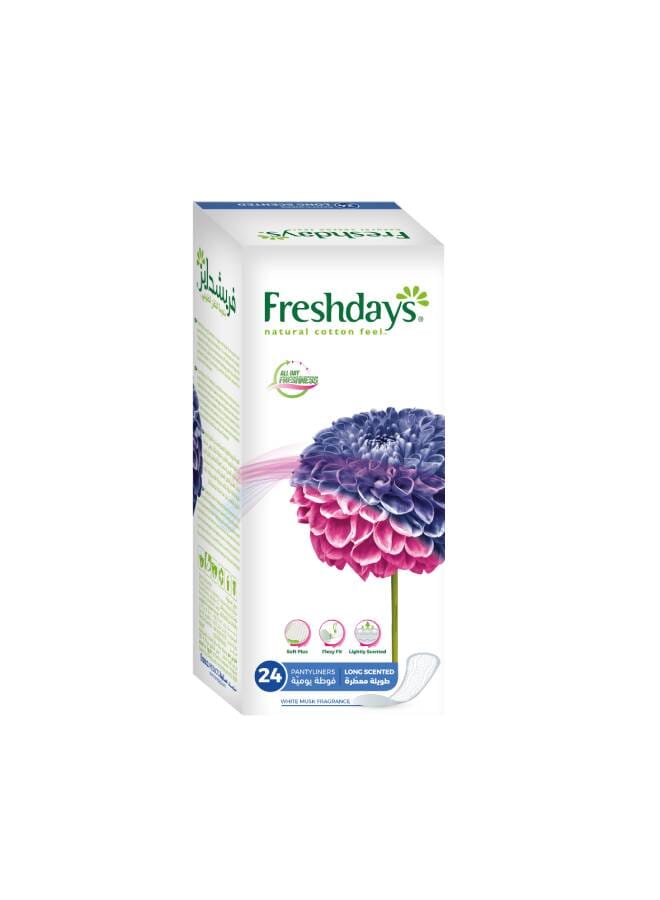 Freshdays Freshdays Long Scented 24 Pads White  - Image 1