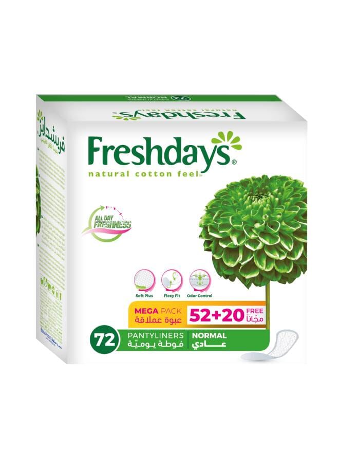 Freshdays Daily Liners Normal 72 Pads  - Image 1