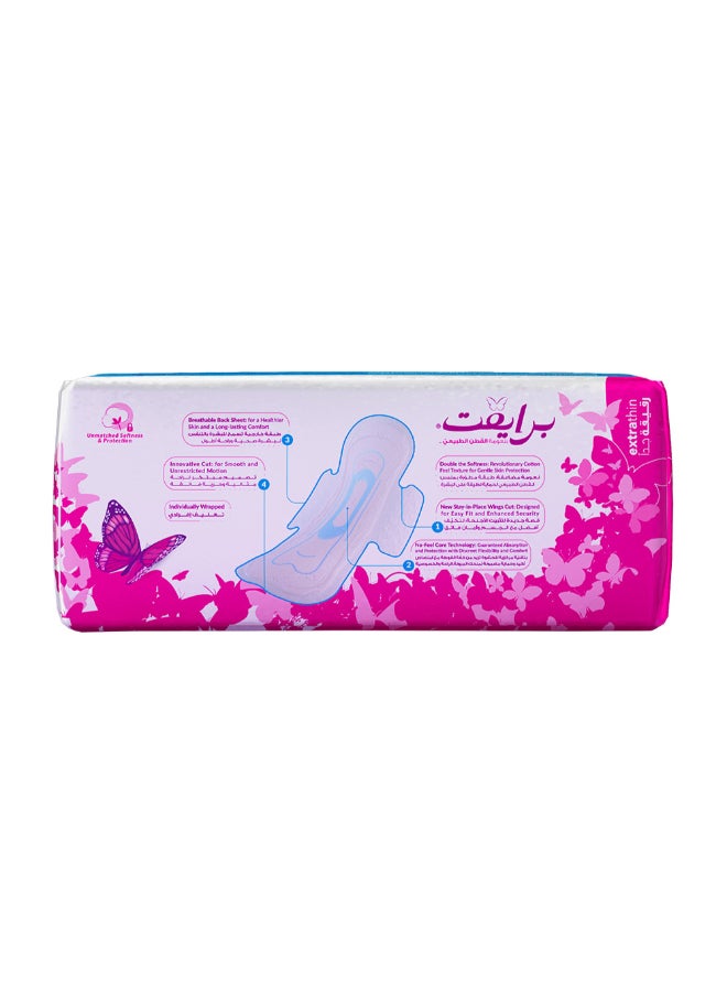Private - Natural Cotton Feel, Extra Thin Miss Teen,Sanitary Pads, 20 Pads - Image 1