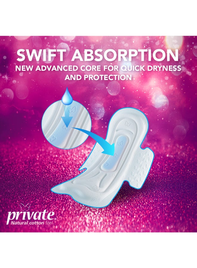 Private - Natural Cotton Feel, Extra Thin Miss Teen,Sanitary Pads, 20 Pads - Image 1