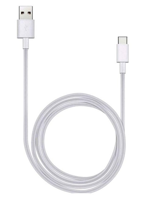 USB Type A to USB Type-C Data Cable White
