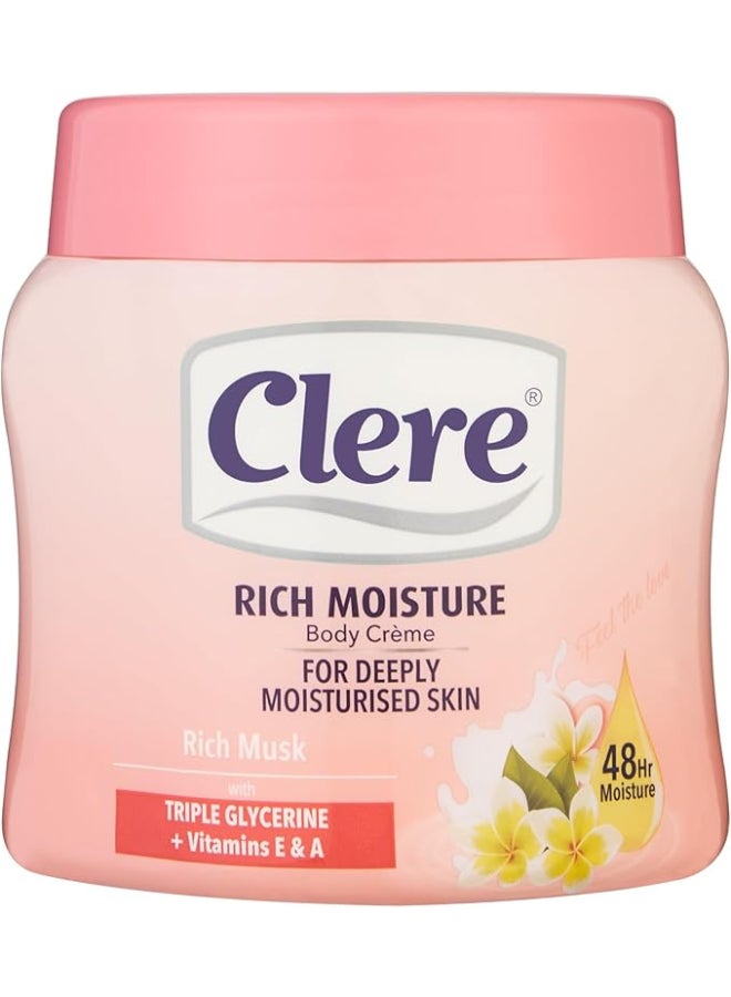 كلير كريم الجسم المرطب من كلير برائحة الفانيليا والعسل 500 مل – مغذي ومرطب وملطف للبشرة أبيض 500ملليلتر