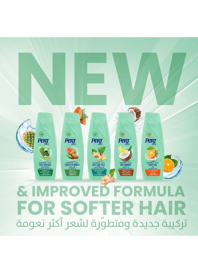 PERT PLUS Purifying Shampoo For Greasy Hair With Mandarin And Herbs Extracts 600ml - Image 3