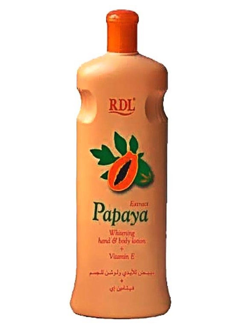 RDL Papya Whitening Hand And Body Lotion 600ml - Image 1