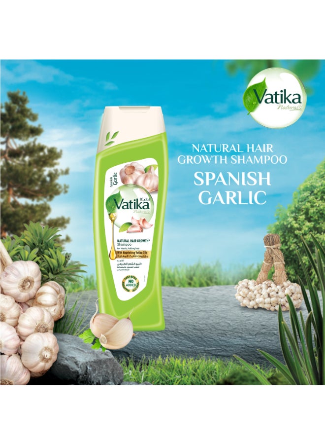 Dabur Naturals Spanish Garlic Natural Hair Growth Shampoo With Nourishing Oils For Weak And Falling Hair 200ml - Image 3