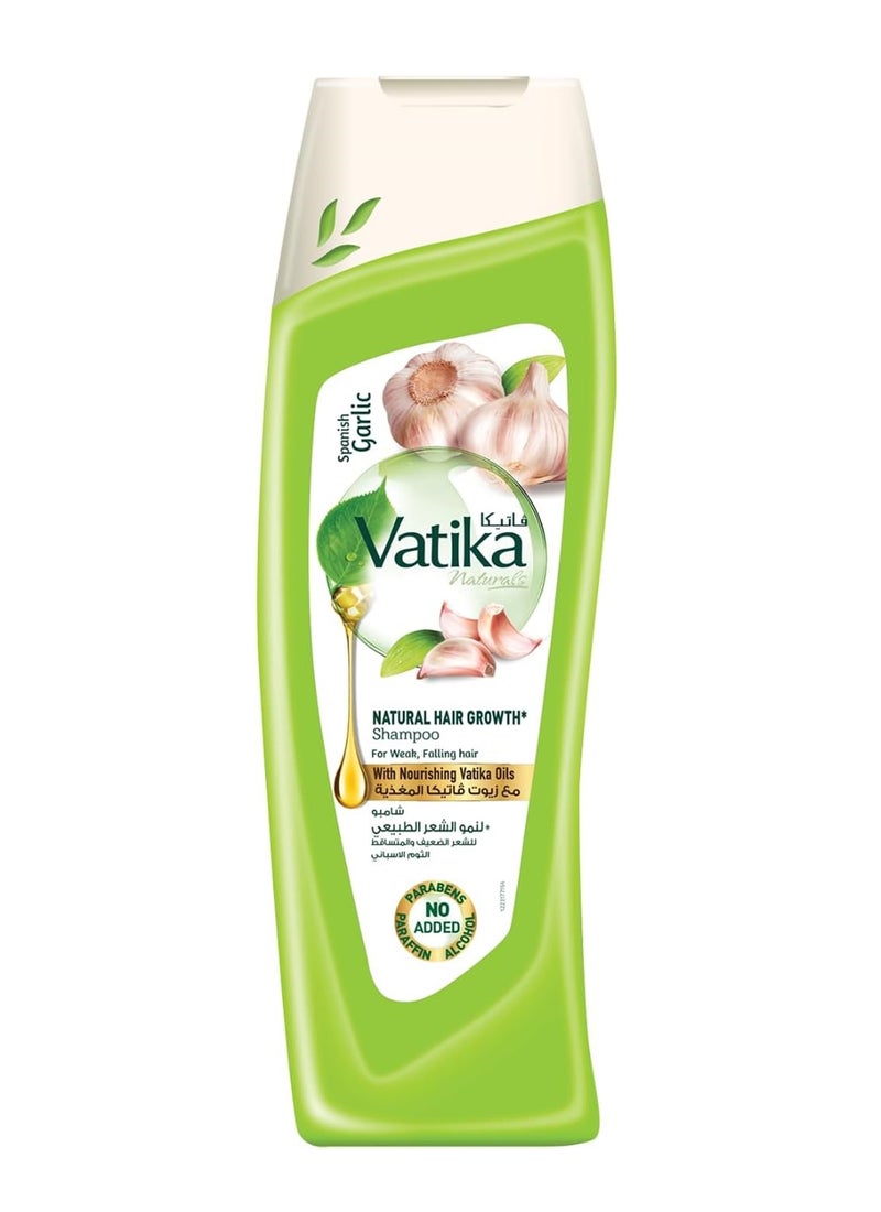 Dabur Naturals Spanish Garlic Natural Hair Growth Shampoo With Nourishing Oils For Weak And Falling Hair 200ml - Image 1