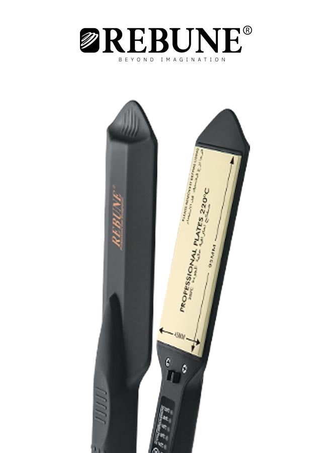 REBUNE Ceramic Hair Straightner Black 400grams  - Image 1