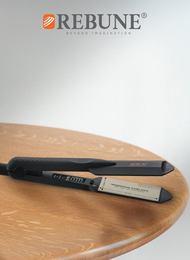 REBUNE Ceramic Hair Straightner Black 400grams  - Image 4