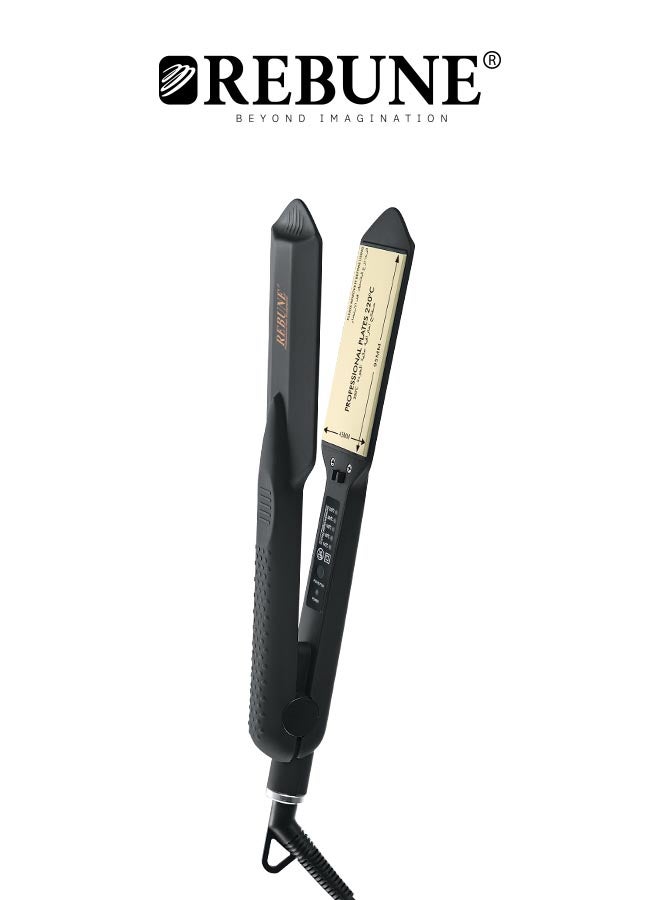 REBUNE Ceramic Hair Straightner Black 400grams  - Image 2