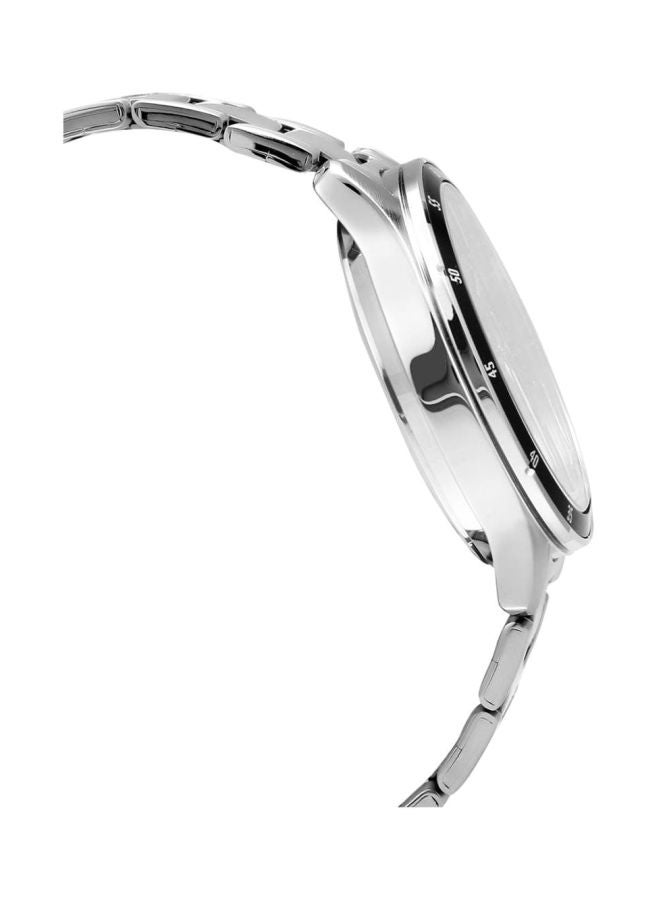 كاسيو ساعة يد بعقارب وسوار معدني طراز MTP-1374D-1AVDF - 44 مم - فضي للرجال - Image 3