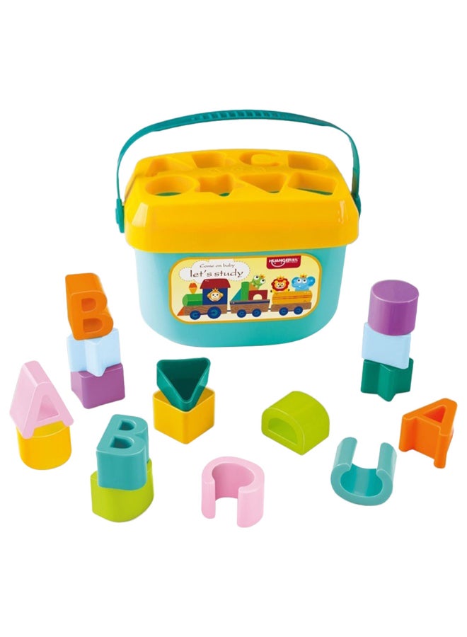 هوانجر لعبة مكعبات على شكل حروف الأبجدية للتعلم المبكر من 16 قطعة طراز PTTHPZ2T - Image 1