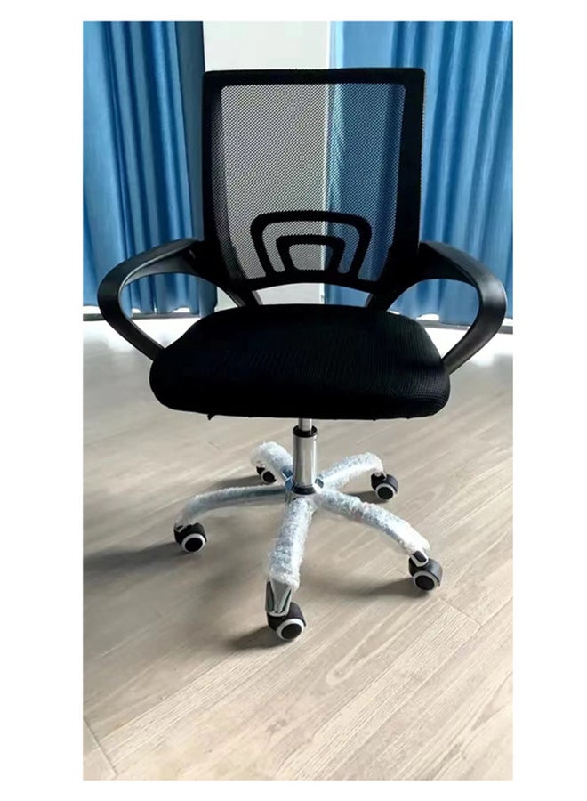 LW - Mesh Adjustable Office Chair with Metal Leg Black 25x55x50cm - Image 1