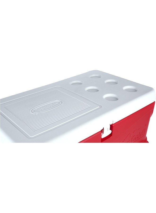 Cosmoplast - Keepcold Deluxe Icebox With Wheels Red 84.0Liters - Image 1
