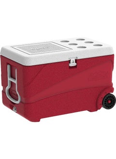 Keepcold Deluxe Icebox With Wheels Red 84.0Liters