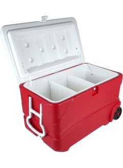 Cosmoplast Keepcold Deluxe Icebox With Wheels Red 84.0Liters  - Image 5