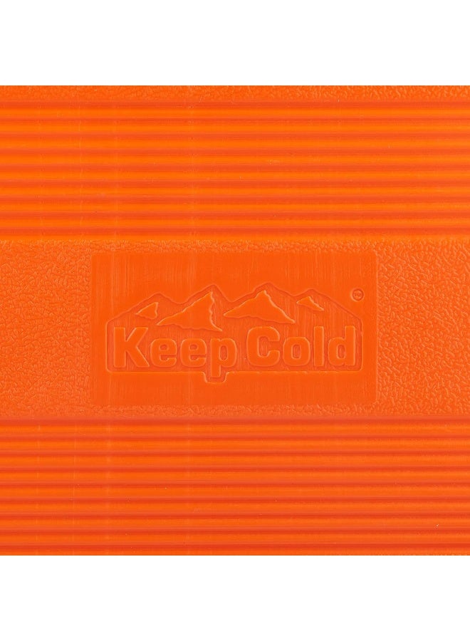 Cosmoplast Keep Cold Plastic Cooler Icebox Deluxe 30 Liters Orange 30.0Liters  - Image 5