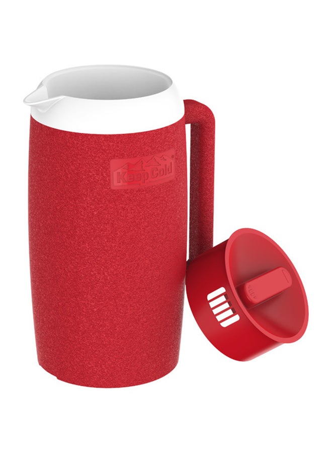 كوزموبلاست ترمس مياه بلاستيك احمر 1.5لترات - Image 2