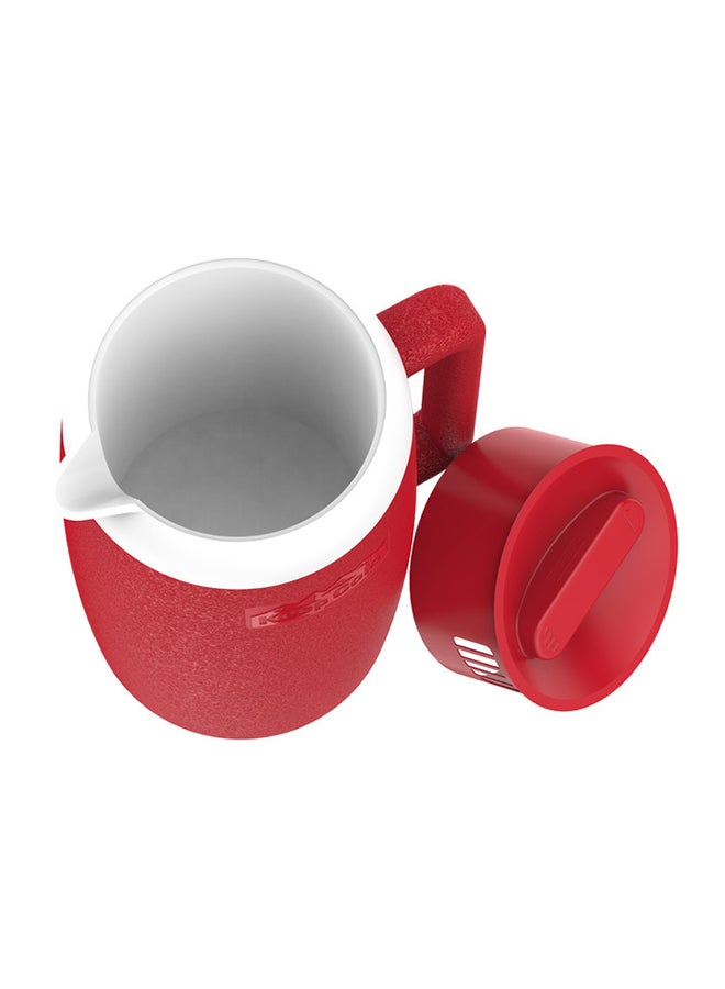 كوزموبلاست ترمس مياه بلاستيك احمر 1.5لترات - Image 3