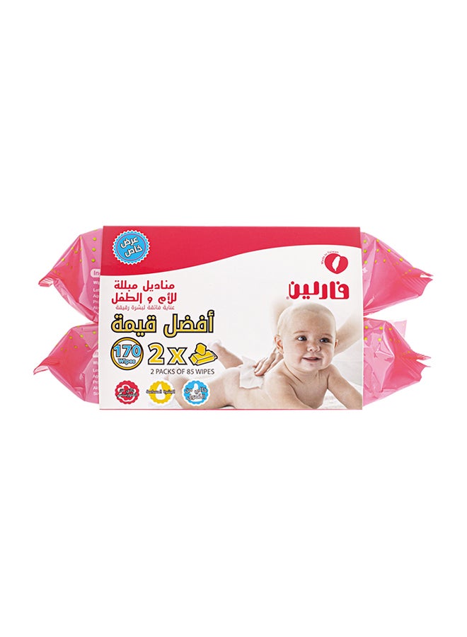 FARLIN - Pack Of 2 Anti Rash Wet Wipes Bag Thickest For Soft And Gentle Clean - Image 1