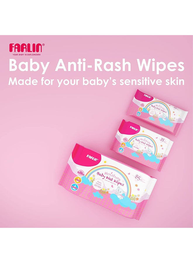 FARLIN - Pack Of 2 Anti Rash Wet Wipes Bag Thickest For Soft And Gentle Clean - Image 1