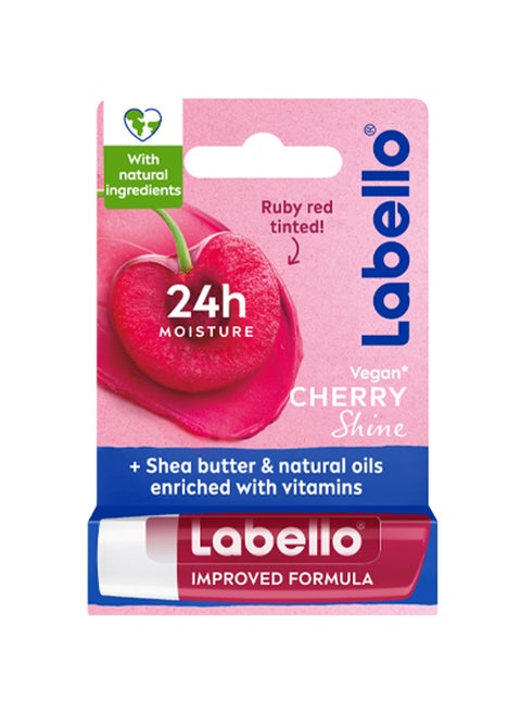 LABELLO Lip Care, Moisturizing Lip Balm, Cherry Shine, 4.8g