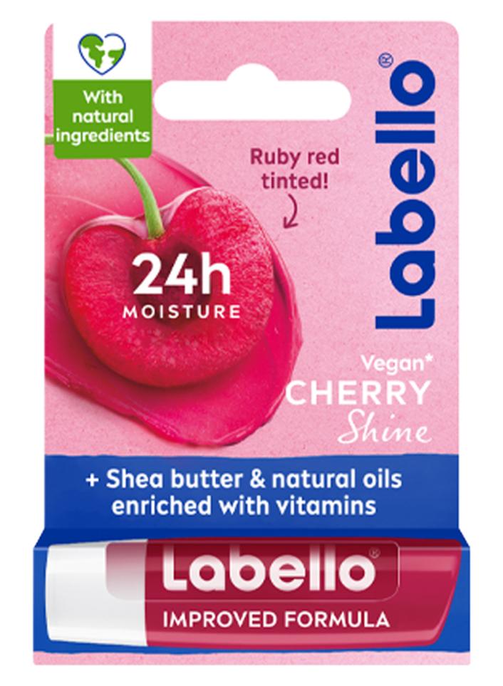 LABELLO Lip Care, Moisturizing Lip Balm, Cherry Shine, 4.8g - Image 1
