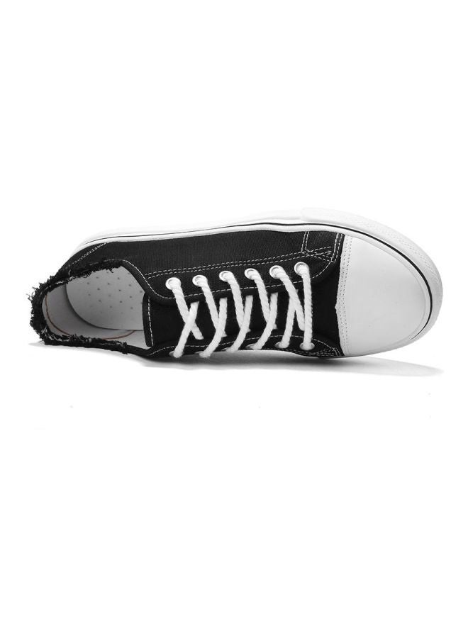 Casual Lace-up Sneakers Black/White  - Image 1