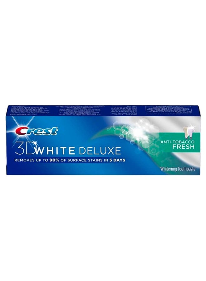 Crest White Deluxe ToothPaste Anti-Tobacco Fresh, 75ml 