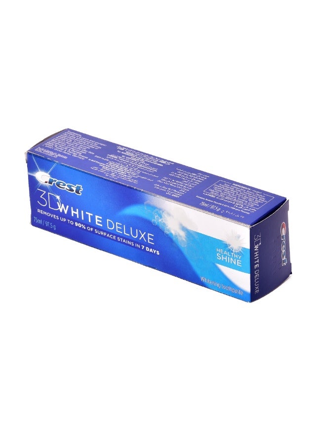 Crest White Deluxe Healthy Shine ToothPaste, 75ml White 