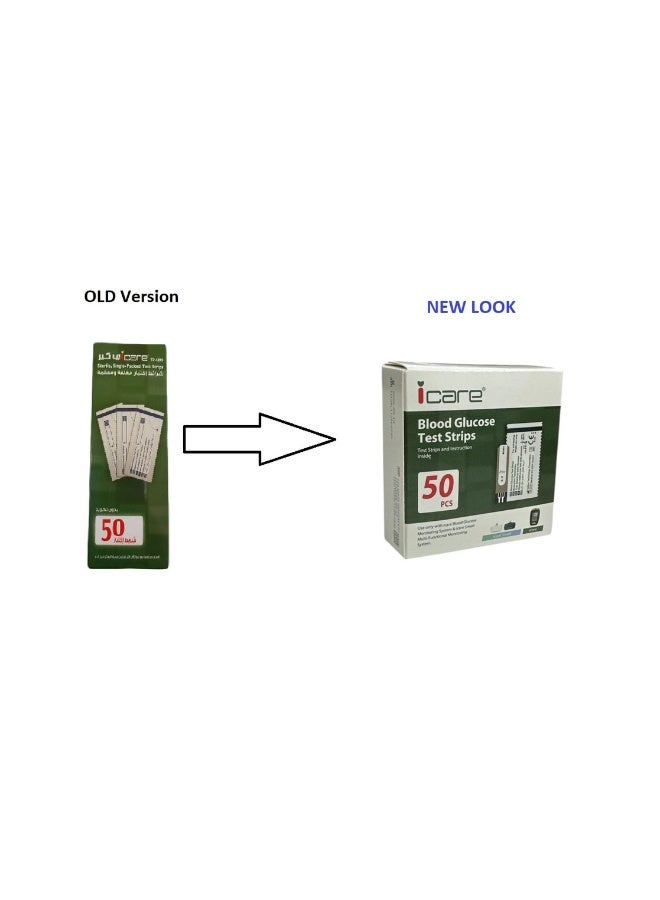 iCare 50-Piece Blood Glucose Monitor Strips - Image 3