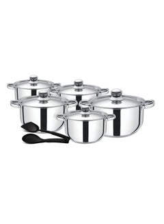 Royalford 12-Piece Stainless Steel Cookware Set Stainless Steel 26x12.8cm  - Image 1