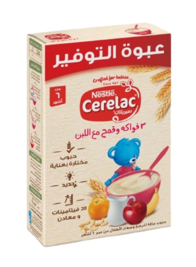Nestle 3 Fruits And Wheat With Milk Cerelac 500grams 
