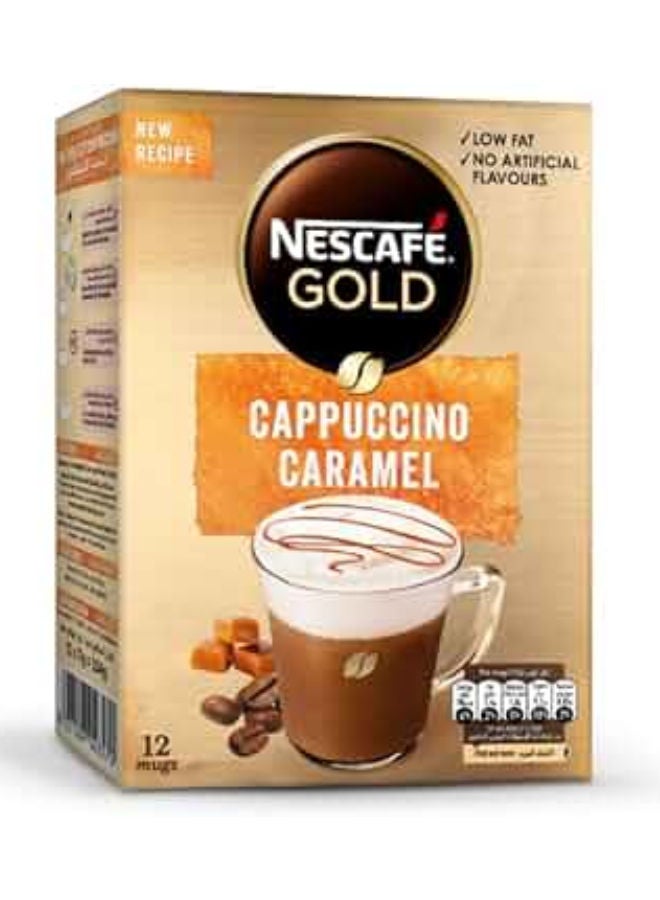 Nescafe Caramel Instant Coffee Mix - 12 Sachets 17grams 