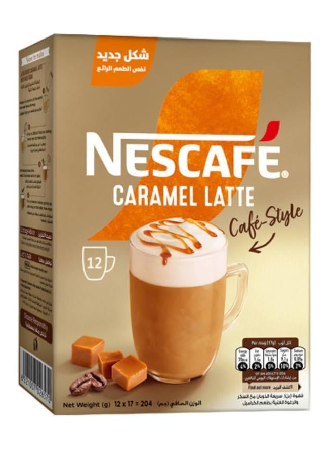 Caramel Instant Coffee Mix - 12 Sachets 17grams