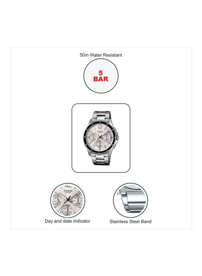 CASIO Men's Enticer Water Resistant Analog Watch MTP-1374D-7AVDF - Image 5