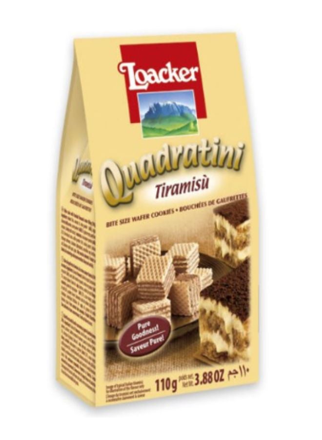 Loacker Quadratini Tiramisu Wafer 110grams