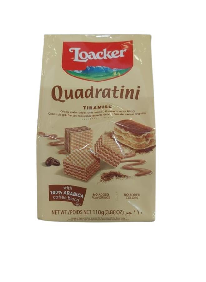 Loacker Quadratini Tiramisu Wafer 110grams