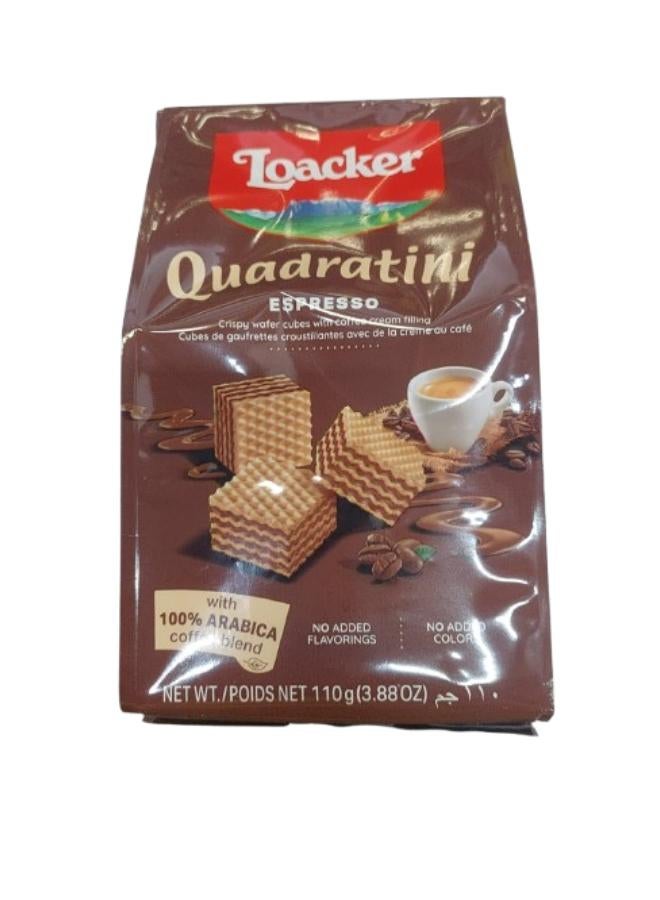 Loacker Quadratini Espresso Wafer 110grams