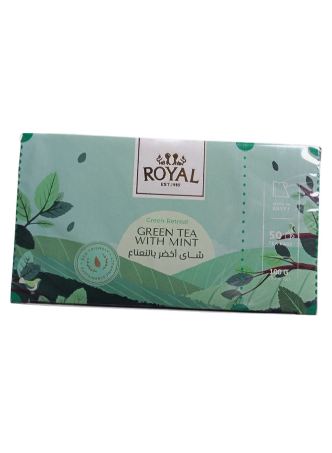 Royal Herbs Green Tea & Mint 50 Filter 