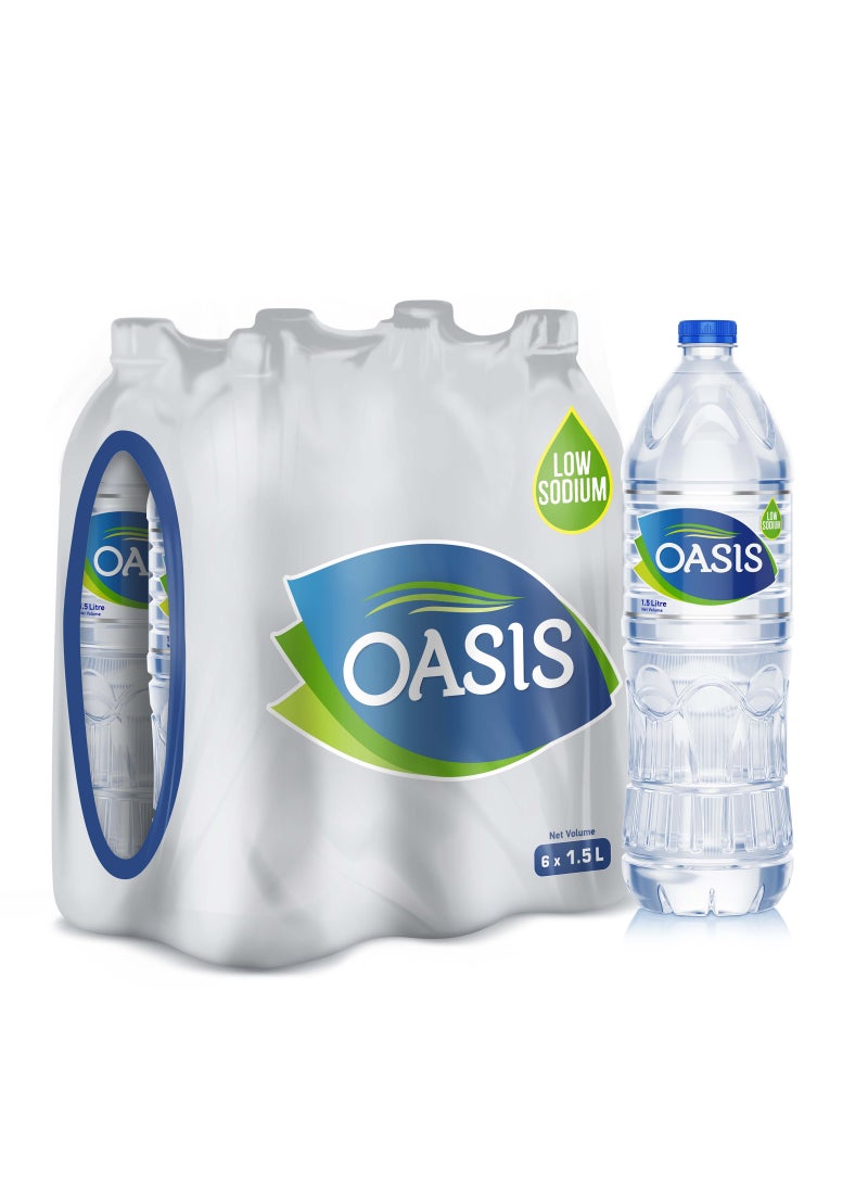 Oasis Bottled Drinking Water 1.5Liters Pack of 6