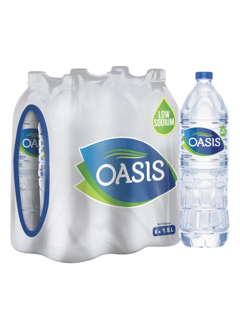Oasis Bottled Drinking Water 1.5Liters Pack of 6 - Image 1