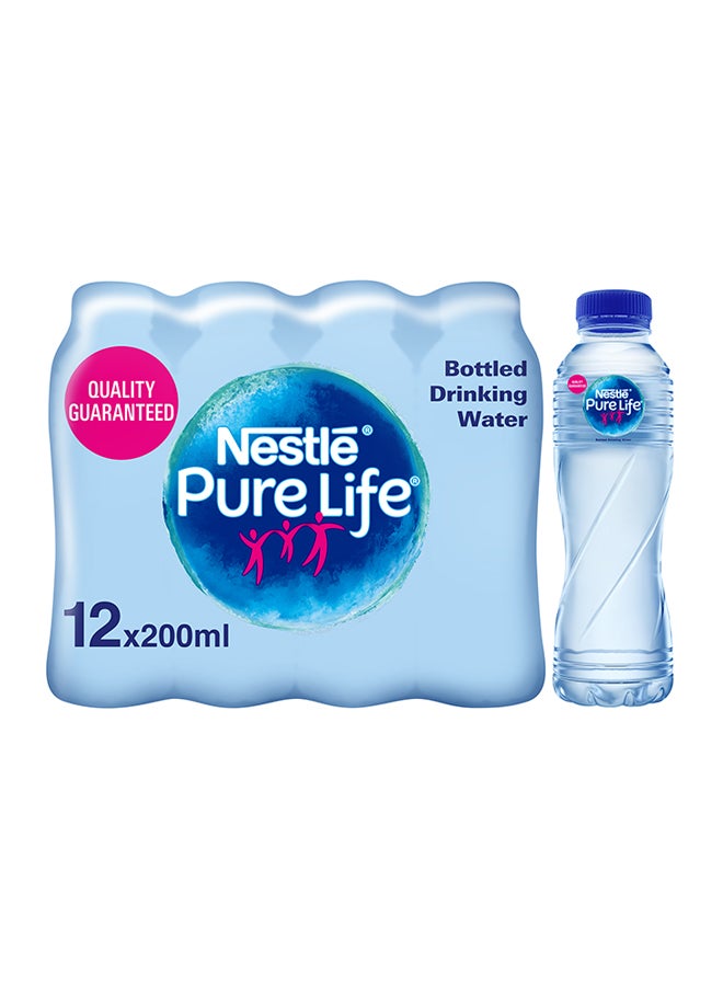 Nestle Pure Life, Low Sodium, Bottled Drinking Water 200ml Pack of 12 - Image 1