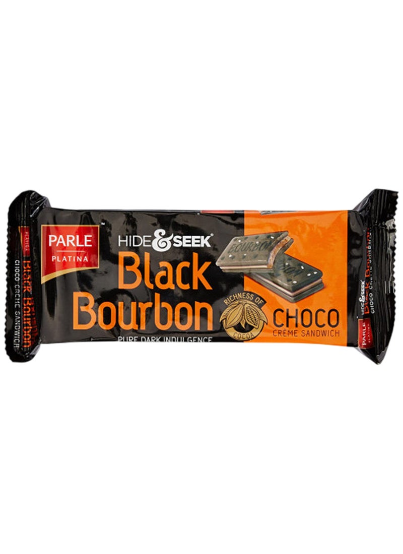 Parle Hide And Seek Black Bourbon Choco Biscuits 100grams  - Image 1