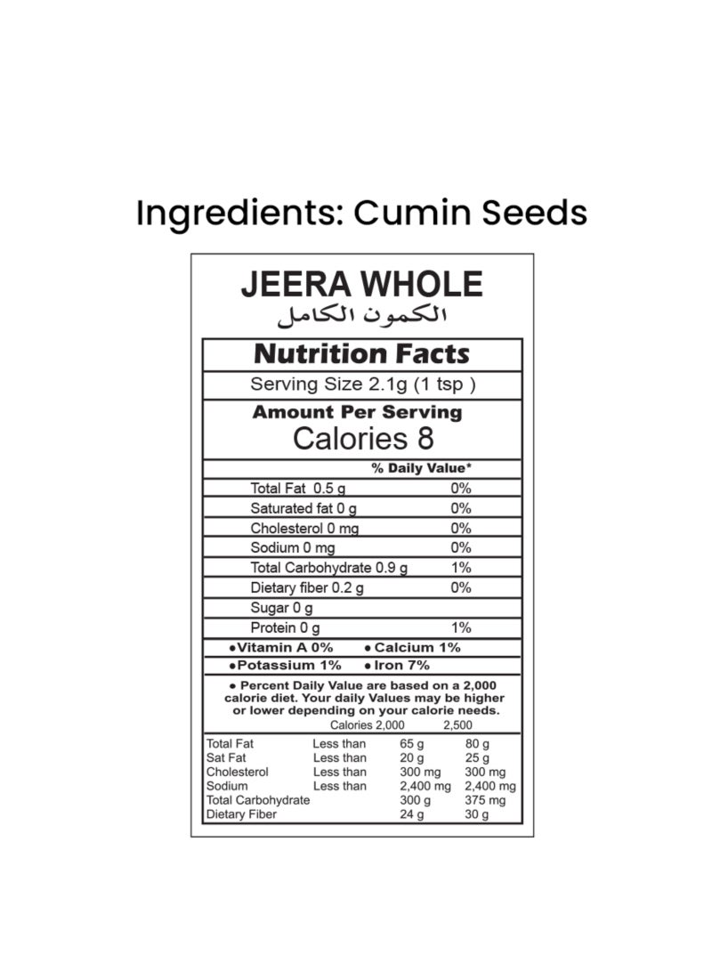Peacock Jeera Whole 100grams - Image 2