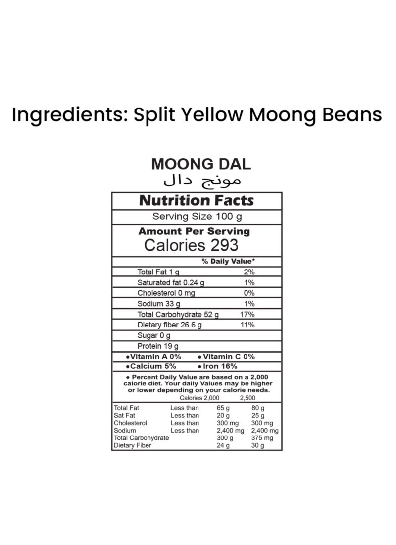 Peacock Moong Dal Yellow Gram Split 1kg - Image 2