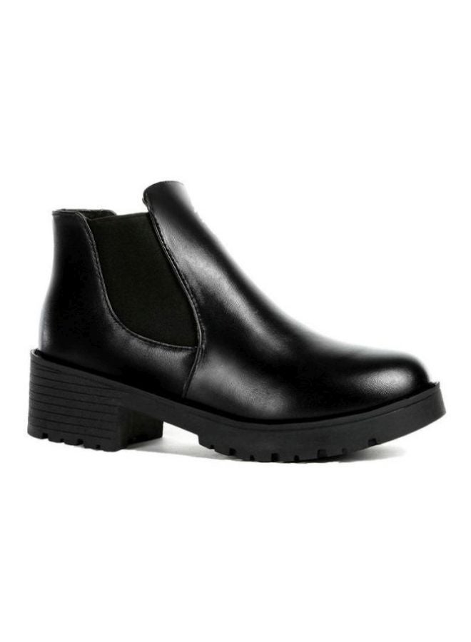 Generic - Block Heel Chelsea Boot Black - Image 1