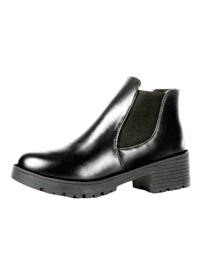 Generic - Block Heel Chelsea Boot Black - Image 1
