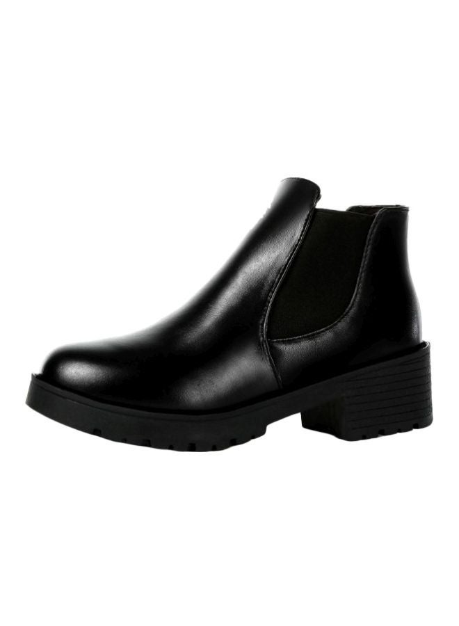Vintage Leather Ankle Boots Black  - Image 2