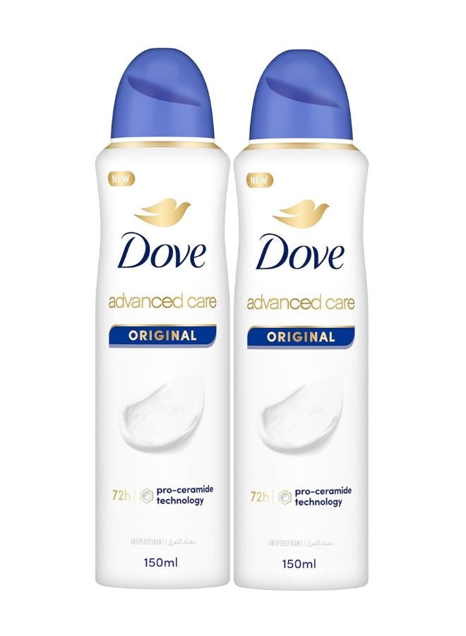 Dove Original Antiperspirant Deodorant 150ml Pack of 2 300ml  - Image 1