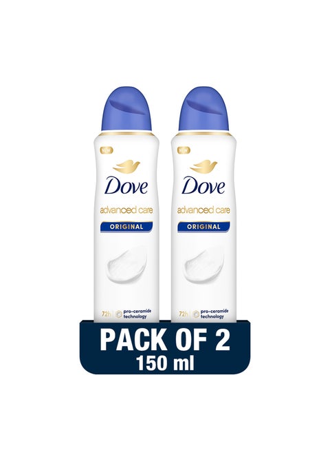 Original Antiperspirant Deodorant Pack of 2 150ml
